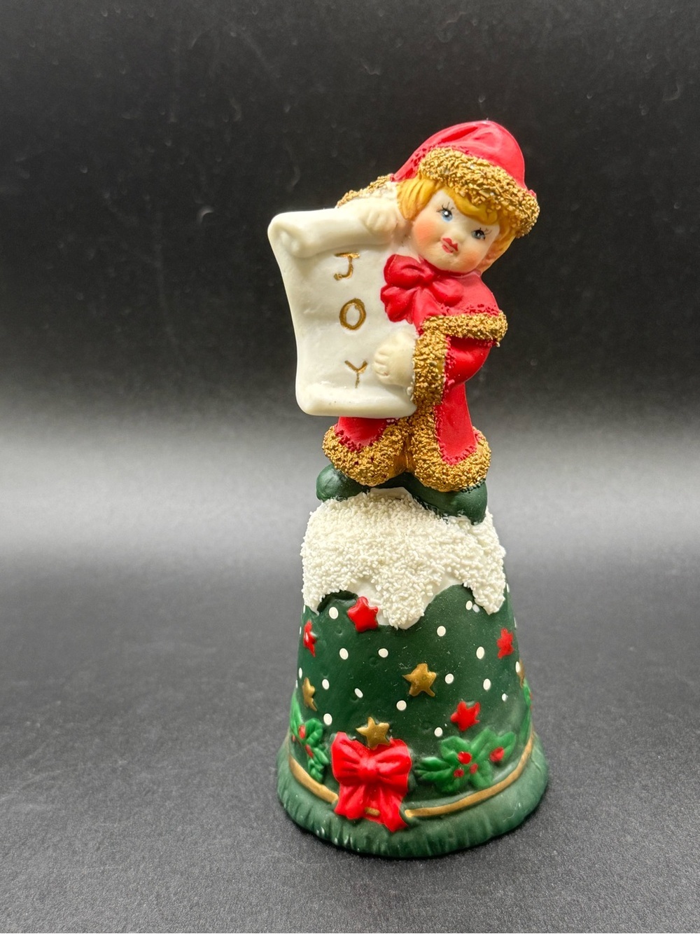 Vintage Artmark Treasury Of Gifts Porcelain Christmas Bell Holiday Decor